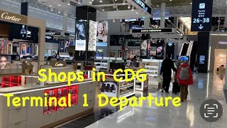 Shops in Charles de Gaulle Terminal 1 Departure [upl. by Gwenny163]