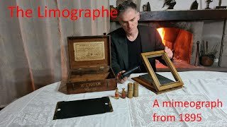 The Limograph of Maurice Eyquem a mimeograph of 1895 and how it works video n°159 [upl. by Keslie]