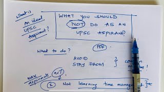 What NOT to do as a UPSC Aspirant By Manuj Jindal IAS [upl. by Fabri]