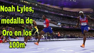 Noah Lyles medalla de Oro en los 100m [upl. by Mufinella]