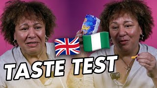 Nigerian or British Snacks Author Nikki May takes the Taste Test  This Motherless Land [upl. by Ahsieket353]