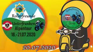 Stilfser Joch Passo dello Stelvio Passfahrt am 20Juli 2020 Rollerfreunde Unterfranken Alpentour [upl. by Alyt934]