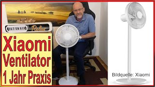 Xiaomi Stand amp Tisch Ventilator  1 Jahr Praxis  kühle Wohnung bei Hitzewelle im Sommer 2024  Test [upl. by Hbahsur]