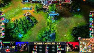 coL vs CRS  LCS 2013 NA Spring W2D1 English [upl. by Arretnahs]