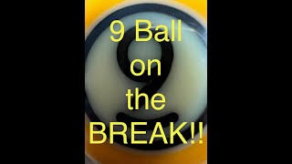 9 Ball on the BREAK Standard WPA 9 Ball Rack 9 Foot TableShorts [upl. by Ladnik]