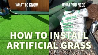 How to DIY Install Artificial Grass [upl. by Lear289]