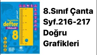 8SINIF ÇANTA DEFTER S216217 DOĞRU GRAFİKLERİ [upl. by Tedmann]