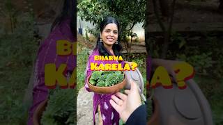 Bharwa karela YouTube shortsfeed food aniket food vlogviralvideo shorts [upl. by Amend]