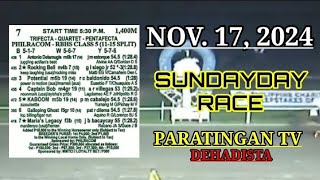 MMTCI LIVE RACING TIPS NOV 17 2024 SUNDAY PARATINGAN TV [upl. by Markus]