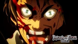 Eren Transforms To Fight The Female Titan  English Dub  Season 1 Episode 24 HQ [upl. by Siramed141]