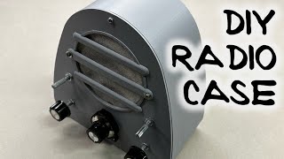 DIY radio case 3D print vintage old for projects prototype [upl. by Trever]