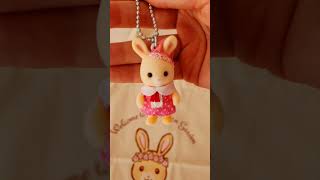 Hanazono  Flower Garden Rabbit Family Japan Exclusive Key Chain and Tote Bag Sylvanian Families [upl. by Brigg]