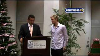 Aaron Carter serves Millions of Milkshakes at StFrancis Hospital [upl. by Pallaton]