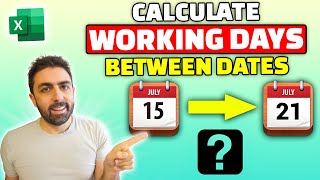 NetworkDays🗓️  Excel Formula to Calculate Working Days without Week Ends and Holidays [upl. by Luane832]