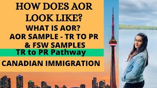 AOR Sample for TR to PR Pathway and FSW streams What is AOR Why is it important [upl. by Ainevul973]