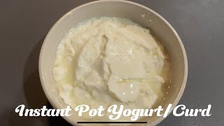 Instant Pot Yogurt Curd Recipe [upl. by Ecnarret]