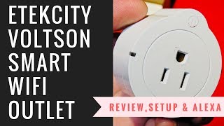 Etekcity Voltson Smart Wifi Outlet Review amp Alexa Setup [upl. by Brooks]