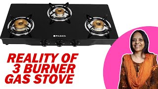 Watch This Before Buying a 3 Burner Gas Stove  Faber 3 Burner Cooktop Review [upl. by Timmons]