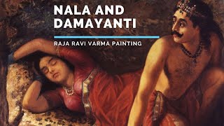 Nala and Damayanti  Virtual Tour  Raja Ravi Varma Paintings  Indian Painter [upl. by Ennylcaj]