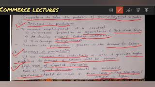 suggestions to solve the problem of unemployment in India  class 12 Indian economic development [upl. by Aikem]