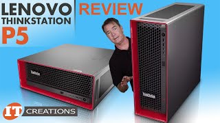 Lenovo ThinkStation P5 Workstation REVIEW with W2400 CPU  IT Creations [upl. by Nivri683]