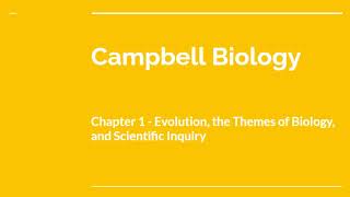 Campbell Biology Chapter 1 │ Biology Addict [upl. by Evanne]