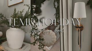 2024 TEMU CHRISTMAS HOME DECOR HAUL  Christmas home decor haul [upl. by Trotta]