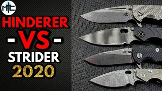 Hinderer Knives VS Strider Knives  2020 [upl. by Anim380]