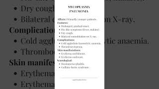 Mycoplasma Pneumonia [upl. by Tezzil]