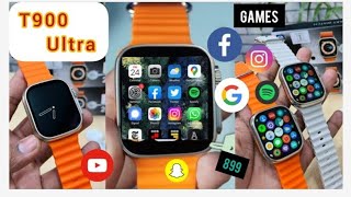 T900 Ultra Smart Watch  Smart Wotch ultra T900 Unboxing amp Review  T900Ultra mai photo kaise lagaye [upl. by Delogu609]