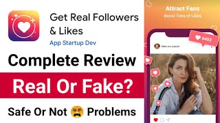 Get Real Followers Likes App Review ✅ Real Or Fake 🤔 Get Real Likes App Kaise Use Kare [upl. by Arelc]