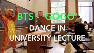 DANCING KPOP IN LECTURES  BTS GOGO [upl. by Linet]