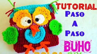 Buho  Bolsa Búho para niñs TEJIDO A CROCHET [upl. by Aicatsanna317]