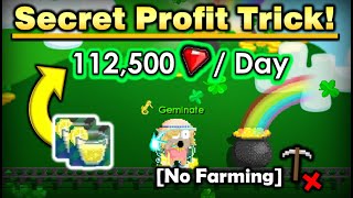 EARN 112500 GEMSDAY NO FARMING  100 WORK  GROWTOPIA PROFIT 2021 [upl. by Kloman]