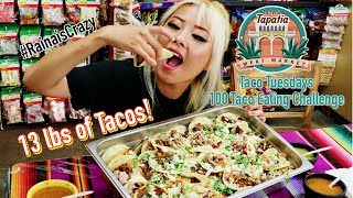 13lbs of 100 Tacos Tuesday Eating Challenge  15min TIME LIMIT ft Jon  RainaisCrazy [upl. by Adnalohs]