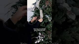 Easiest way to add ribbon to your Christmas tree diydecor diy diychristmasdecor [upl. by Zeus]