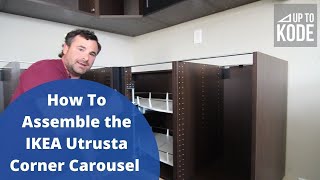 How To Assemble the IKEA Utrusta Kitchen Corner Carousel [upl. by Rye]