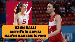 Naz Aydemir Akyol  Anthi Vasilantonaki türkhavayolları thy voleybol [upl. by Aillij]