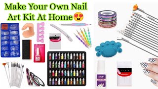 How to make nail art kit at homediy nail art kithow to make nail art things at homeSajal Malik [upl. by Westlund]