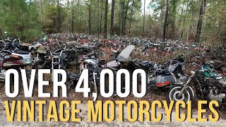 Epic Salvage Yard Adventure at Escambia Motorcycles  Vintage Bike Heaven vintagemotorcycles [upl. by Desirae228]