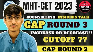 CAP Round 3 Cutoff  Lower Side🥳 MHT CET 2023 Cap Round  Samkit Shah mhtcet mhtcet2023 cet [upl. by Danialah]