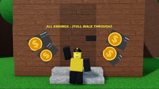 The weirdest game on roblox  ALL ENDINGS  Full walk through [upl. by Buchanan]