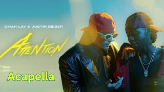 Justin Bieber amp Omah Lay  Attention Acapella 120bpm F Minor [upl. by Gio]