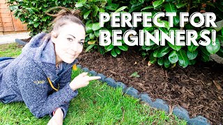 Easy Garden Edge Border for Beginners  Lawn Edging DIY  The Carpenters Daughter [upl. by Nwatna]