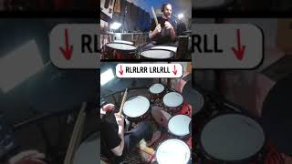 PARADIDDLE GROOVE IDEA learningdrums drummer drumlessons shortsvideo drums [upl. by Nerad]