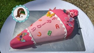 Einschulungstorte Schultüte für Frida Motivtortenvon Purzelcake [upl. by Falkner]