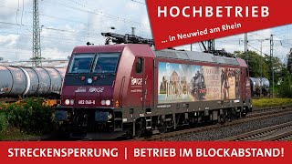 BahnStreckensperrung  Hochbetrieb am Bahnhof Neuwied [upl. by Melbourne]