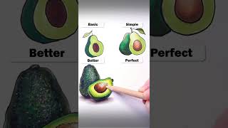 Draw Avocados art drawing tutorial howtodraw avocado easy 7282523730566335777 [upl. by Filbert724]