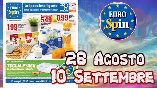 Volantino Eurospin offerte dal 28 Agosto al 10 Settembre 2023  Anteprima [upl. by Rosner]