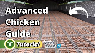 Advanced Chicken Guide EASILY Make 18 Million From EGGS In Farming Simulator 22 [upl. by Alby]